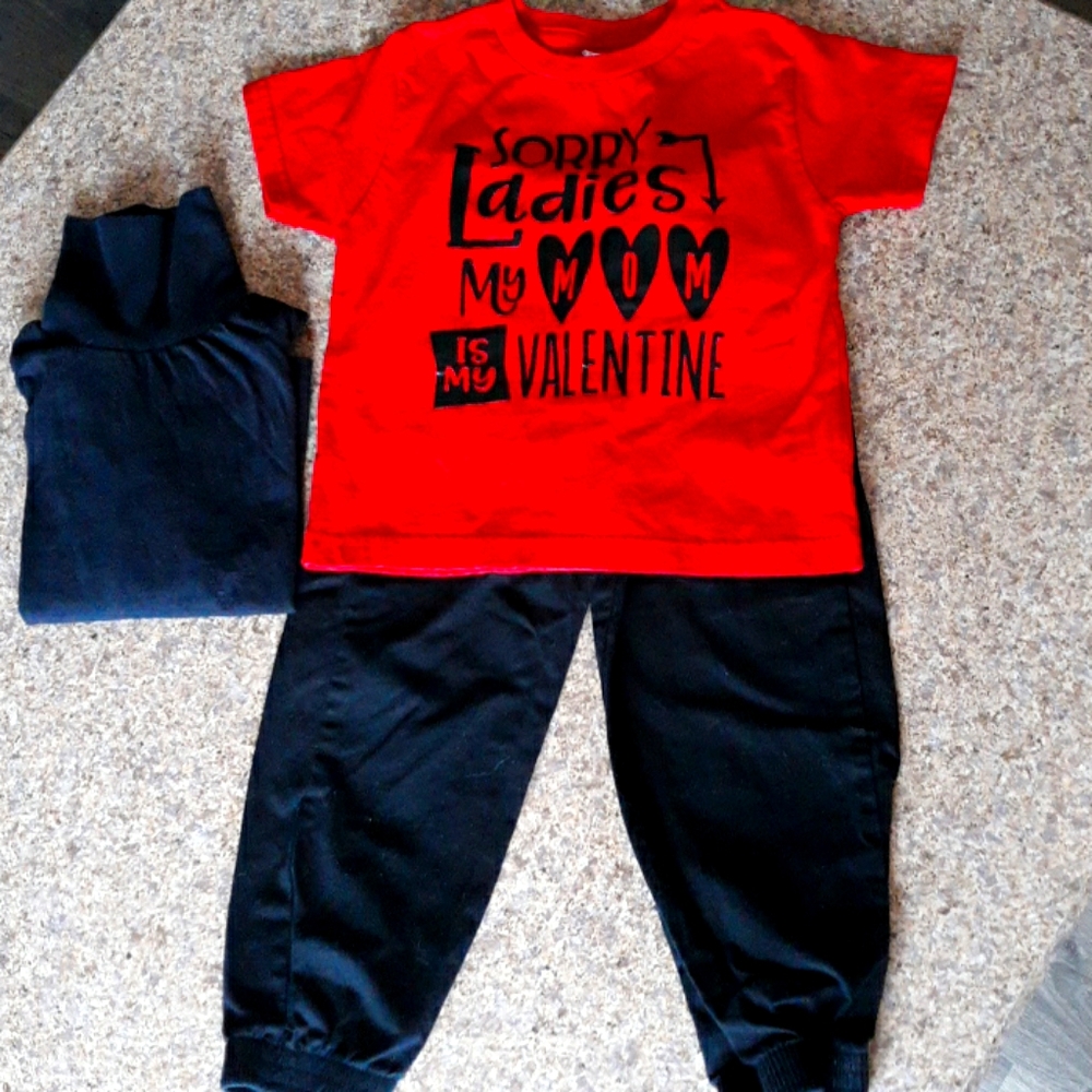 3 Piece VALENTINE'S Outfit 💘Boys 4T